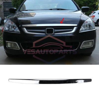 For Honda Accord 7th 2003-2007 Chrome Front Engine Hood Grille Strip Decor Cover
