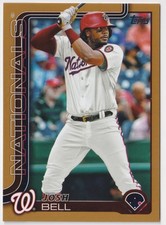 2025 Topps #366 Josh Bell Gold Parallel #/2025 Washington Nationals