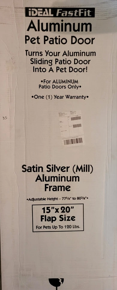 Дверца собачья XL для раздвижной стеклянной двери, очень большая вставка для двери патио собачки для скольжения - Изображение 2 из 4