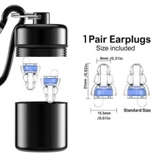 High Fidelity Concert Earplugs,Reusable Musicians Ear Plugs,24dB Noise Reduction