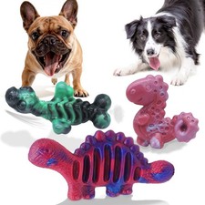 3 Pack Dog Chew Toys for Aggressive Chewers, Nylon Durable Dog Toys, Milk Fla...