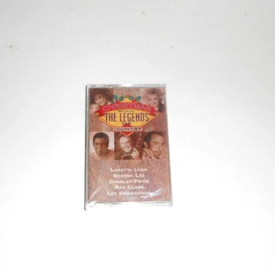 CHRISTMAS WITH THE LEGENDS OF COUNTRY (Cassette) Loretta Lynn,Lee Greenwood,more - Image 1 of 2