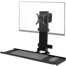 Monitor Wall Mount with Foldable Keyboard Tray for Mac mini/Small PCs Monitor...