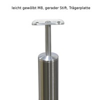Edelstahl Pfosten Seitliche Montage Mit Querstabhalter GeläNder V2A Treppe 12Mm