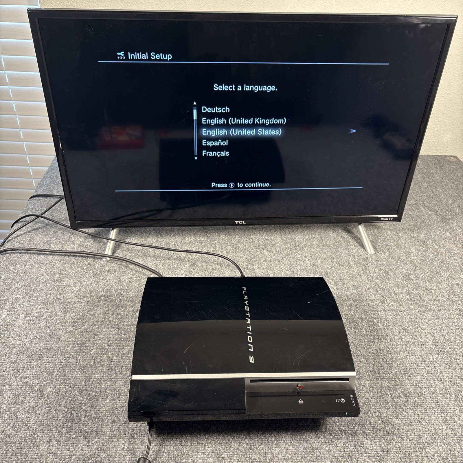 Sony Playstation 3 PS3 80GB CECHL01 Console Only - Black - Tested