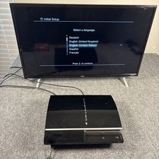 Sony Playstation 3 PS3 80GB CECHL01 Console Only - Black - Tested