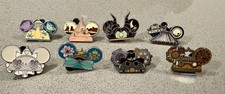 8 Disney Mystery Earhat Pins Series 2 2013: Maleficent Thunder Mountain Space +