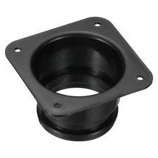 4" Duct Connector Flange Dryer Vent Wall Plate Ducting Plate Black