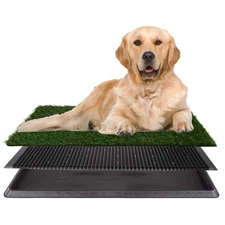 Artificial Grass Puppy Pee Pad for Dogs and Small Pets - 20x30 Reusable 3-Lay...