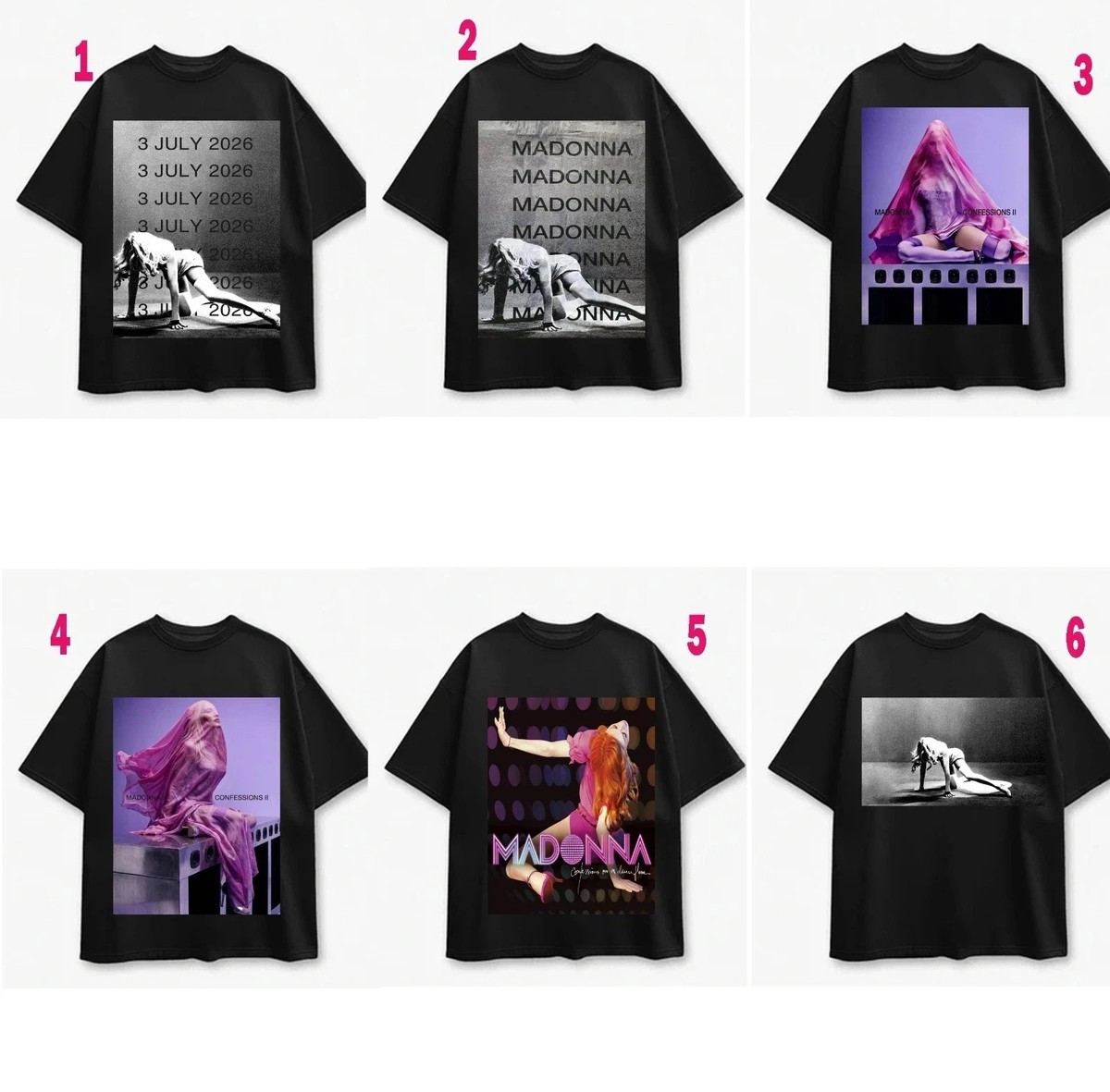 MADONNA 非売品　オフィシャル　Tシャツ　ブレスレット　Mサイズ Madonna Confessions On A Dance Floor Part II July 3 2026 Unisex T