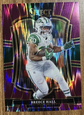 2025 Panini Select - Premier Level Breece Hall #175 Purple Prizm