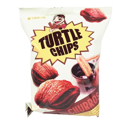 Orion Turtle Chips Choco Churros Korean Snack 80g