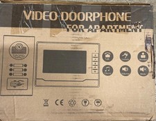 7" Wired Video Door Phone Intercom Kit with Dual-way Intercom for 4 Apartment