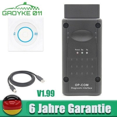V1.99! OPEL OP COM Vauxhall OBD2 Diagnostic Code Reader Scanner Tool OPCOM NEU