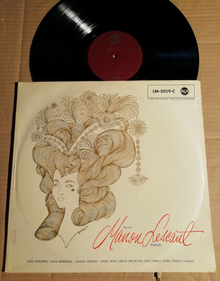 PUCCINI - MANON LESCAUT - HIGHLIGHTS - ALBANESE / BJOERLING - LP - 1957 (K2207)