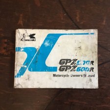 Kawasaki GPz 600R owners manual 1980?s