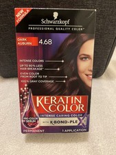 Schwarzkopf Keratin Color Pre-Color Serum with K Bond-Plex 4.68 Dark Auburn NIB