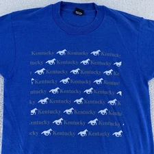 Vintage Kentucky Horse Shirt Mens Medium Racing Screen Stars Best USA 90s Tee