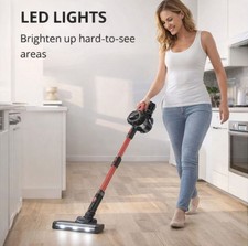 Cordless Stick Vacuum Cleaner 15000PA 8-in-1 Handheld Upright LED Lightweight