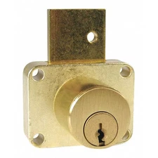 Compx National C8179-107-4 Deadbolt Drawer Lock, Brass