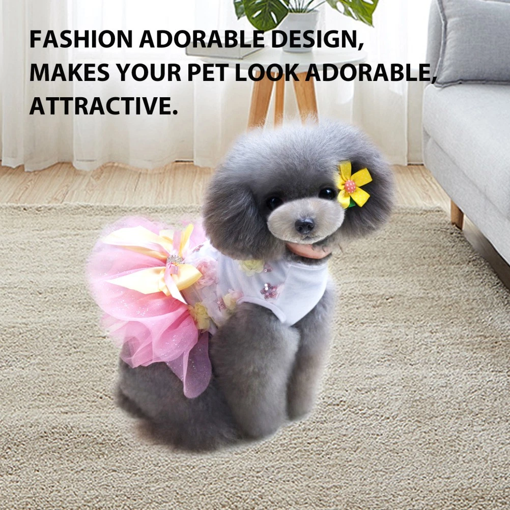 VETEMENTS Bellissimi vestiti per cani vestito per cuccioli vestito decorativo per cani da interno costume estivo per cani