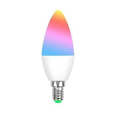 Aiyato WiFi Smart LED Leuchtmittel 5W E14 RGB + 2700-6500K Funktioniert mit Alexa&Google