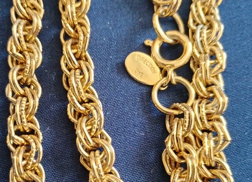 Signed One Direction Chunky Statement Necklace Go… - image 3