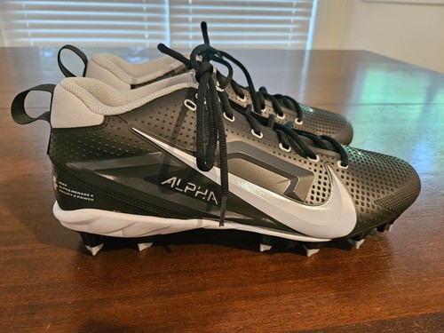 New Nike Alpha Menace 4 Varsity Football Cleats Black Men’s Size 13 FN0027-001 - Picture 2 of 6