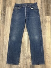 Vtg 80s Levi  s 501 0115 Denim Blue Jeans Made In USA Actual 34x31 VGUC