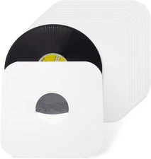 sdroceRyaM12 Inches Vinyl Record Inner Paper Sleeves with PO 12 inch, White 