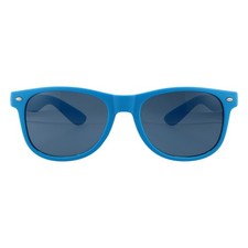 Maxlrainer Bier Sonnenbrille blau UV 400 Gummiertes Gestell Wayfarer Stil