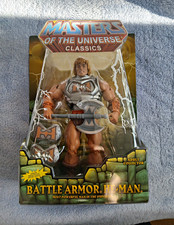 Masters of the Universe Classics Battle Armor He-Man Figure w  Power Sword & Axe