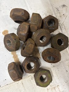 VINTAGE MASSEY HARRIS  FERGUSON 50 TRACTOR -FRONT  WHEEL NUT  SET -12