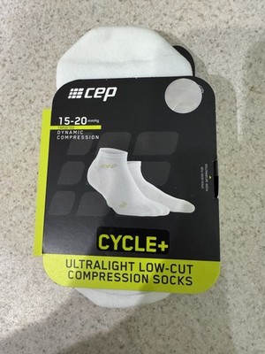 New CEP Cycle Ultralight Low Cut Compression Socks 15-20 Mmhg Women Size 3