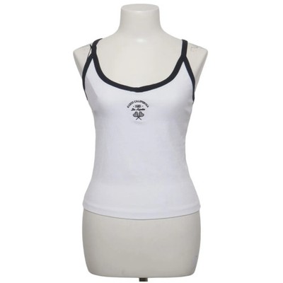 Guess, Tank­top, Größe: S, Weiß/Schwarz, Print, Damen #jVL