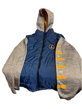 Nike Boys Size XL 12-13 Black White Air Jordan Jumpman Hybrid Vest Jacket