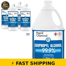 99 Isopropyl Alcohol - USP Grade - 1 Gallon 4 Pack 