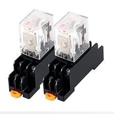 2Pcs AC 110V-120V 8-Pin 5Amp Electromagnetic Power Relay 110V AC 8Pins 2Pcs