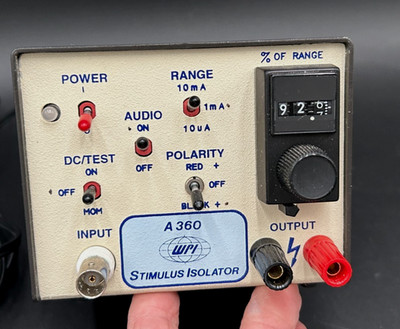 World Precision Instruments (WPI) Stimulus Isolator Model A360 Electrophysiology