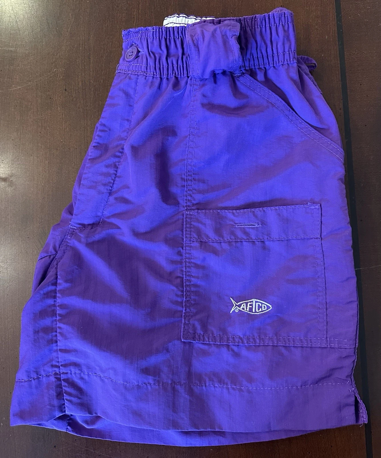 AFTCO Men’s Original Fishing Short Purple 6” Inseam Size 30