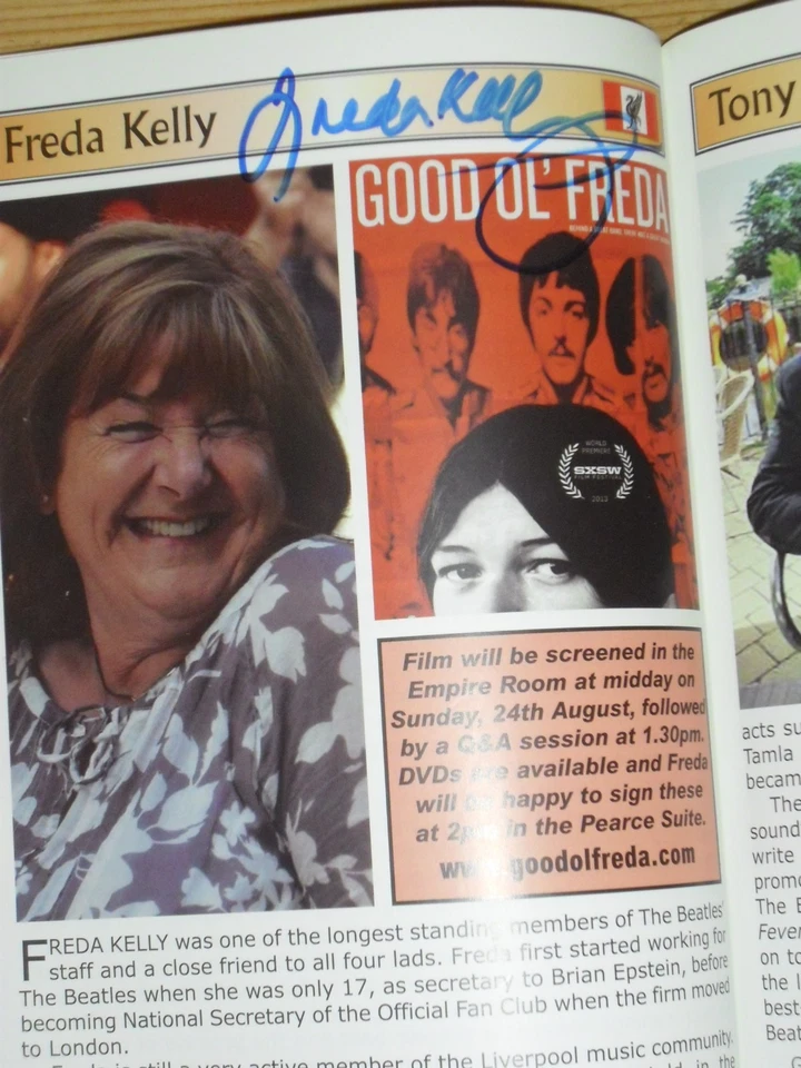 International Beatleweek Programme 2014 Autographs Freda Kelly, Julia Baird etc - Image 2 of 4