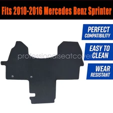 Floor Mats Carpet Waterproof Black Velour For 2010-2016 Mercedes Benz Sprinter