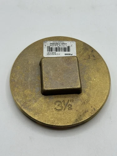 Jones Stephens Raised Head Plug Brass 3-1/2" P50350 - Picture 1 of 3