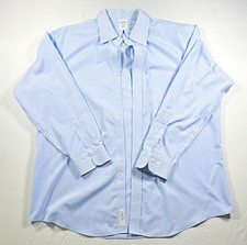 Brooks Brothers Men s Non-Iron Slim Blue/White Check Cotton Dress Shirt 18 34/35