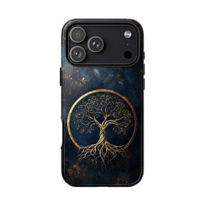Phone Ink - iPhone/Galaxy/Pixel Case - Yggdrasil Golden Tree Eternal