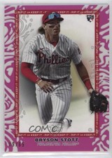 2022 Topps Rip Fuchsia Ripped 9/65 Bryson Stott #63 4z8