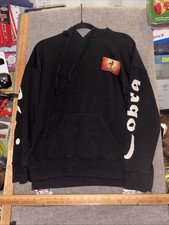 Men  s Cobra Kai Bella Black Hoodie Size Small Runs Big Double Sided