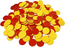 Plastic Two-Color Counter,Red/Yellow,Educational Equipment, Math Classroom Suppl