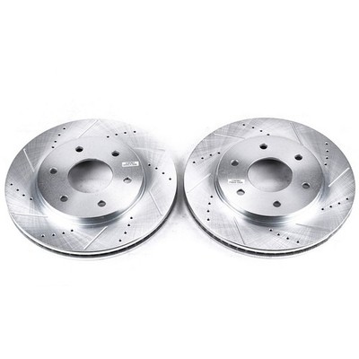 JBR993XPR Powerstop 2-Wheel Set Brake Discs Front for INFINITI QX56 Armada TITAN