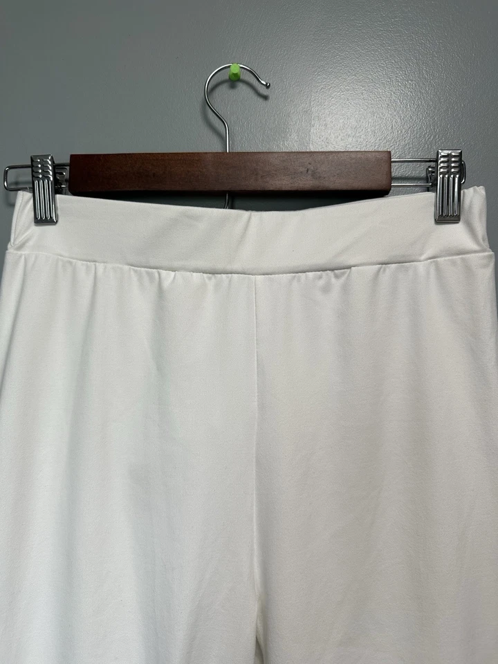 Emery Rose Women’s White Leggings with White Lace Detail Size Medium NWT - Image 3 of 4